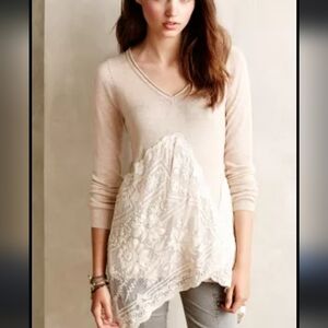 AnthropologievAngel Of The North Alpinum Pullover Lightweight Sweater L